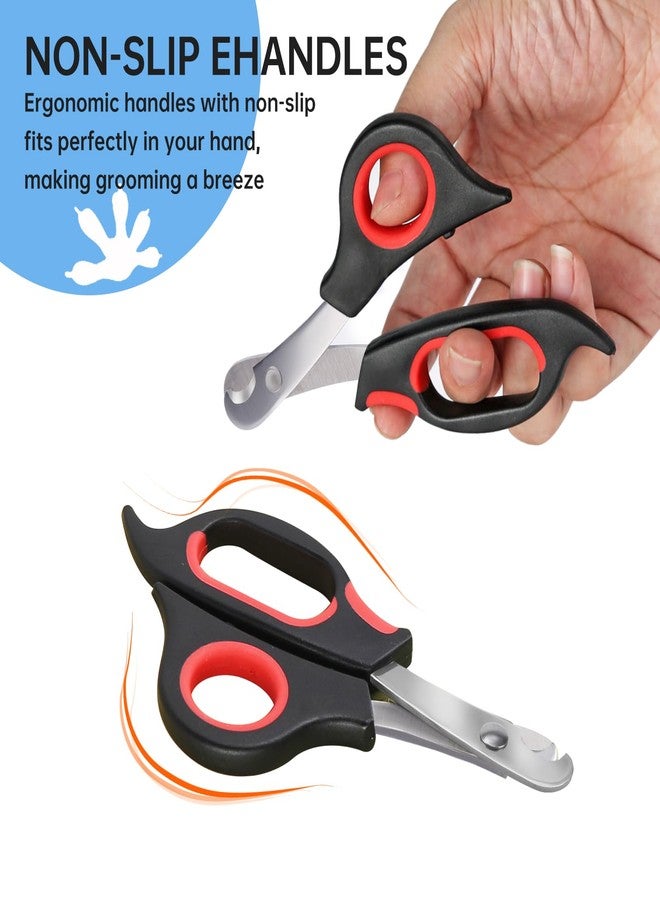KEUYE Bearded Dragon Nail Clippers,Stainless Steel Bearded Dragon Toe Nail Clippers with Precise Angled Edges (Reddish Black) - Image 3